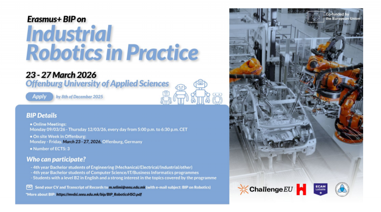 Read more about the article Erasmus+ BIP on “Industrial Robotics in Practice”
